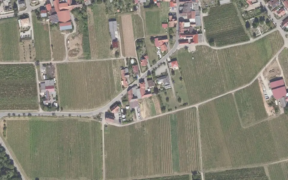Luftbild der Umgebung von Weingut Herrmann in Flemlingen
