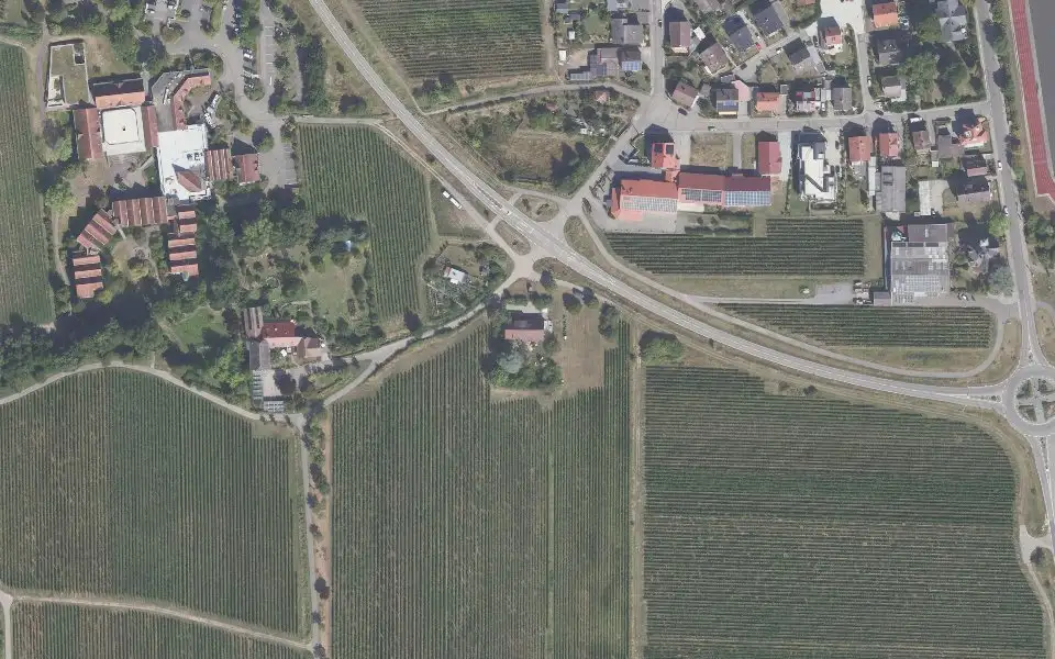 Luftbild der Umgebung von Weingut Hollerith in Maikammer