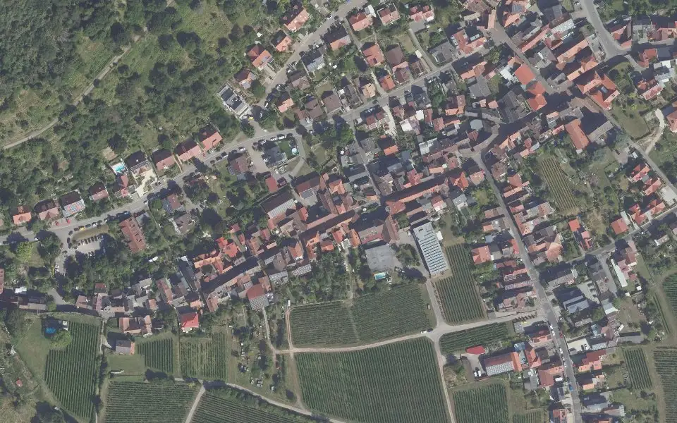 Luftbild der Umgebung von Weingut Johann Müller in Neustadt an der Weinstraße