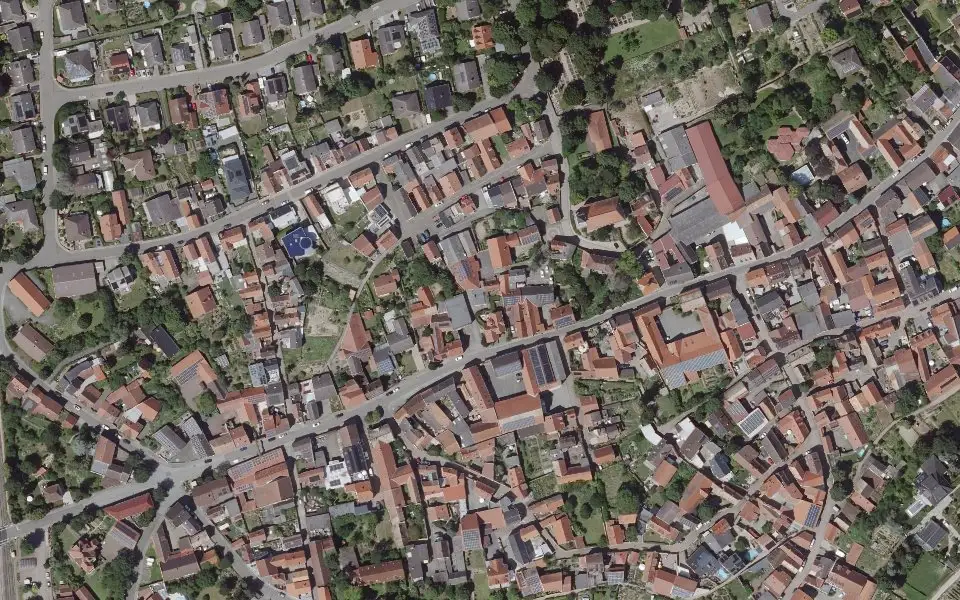 Luftbild mit der Einzellage Klosterberg