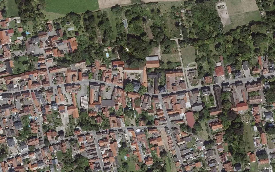 Luftbild der Umgebung von Weingut JUNGHOF in Undenheim