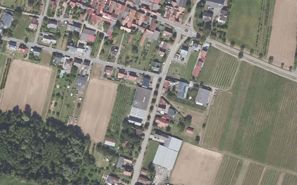 Luftbild der Umgebung von Weingut Karl-Heinz und Andreas Meyer GbR in Heuchelheim-Klingen