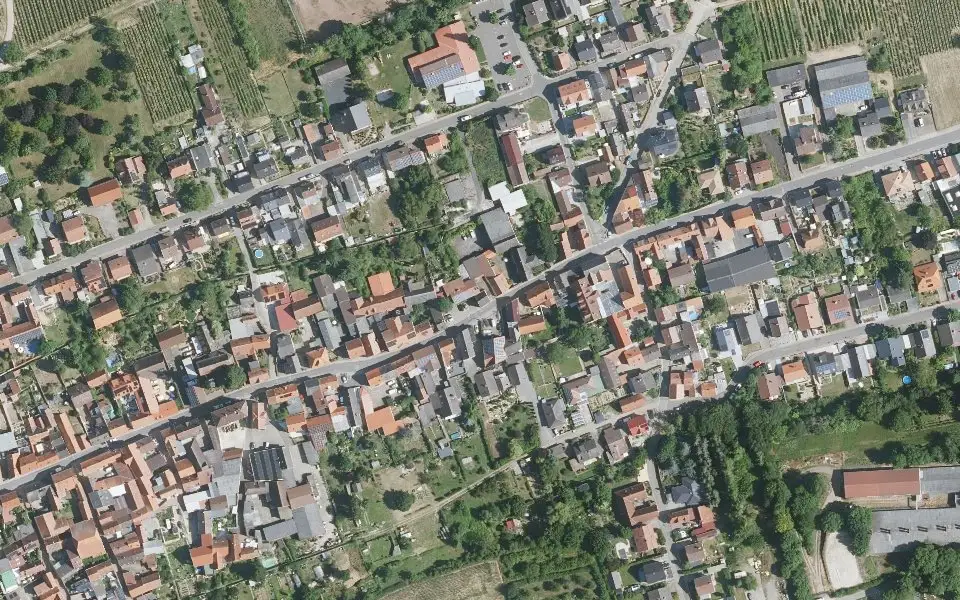 Luftbild der Umgebung von Weingut Karl Weber in Kindenheim