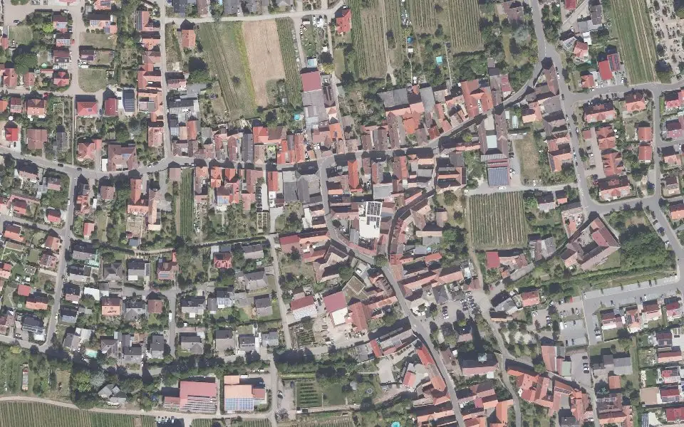 Luftbild der Umgebung von Weingut Klein in Hainfeld