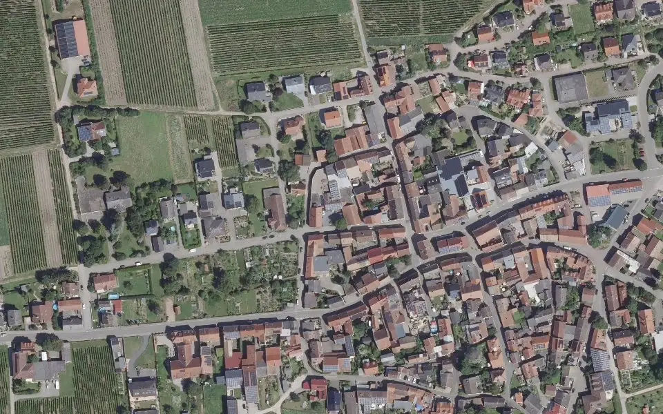 Luftbild der Umgebung von Weingut Kost in Horrweiler