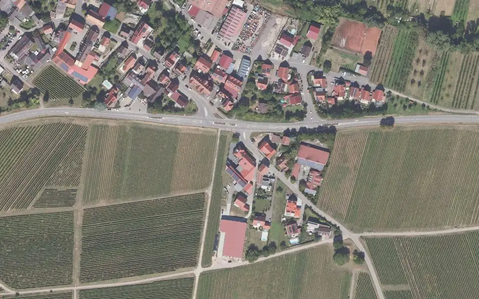 Luftbild der Umgebung von Weingut Kranz in Ilbesheim bei Landau in der Pfalz