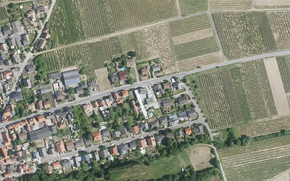 Luftbild der Umgebung von Weingut Kreutzenberger in Kindenheim