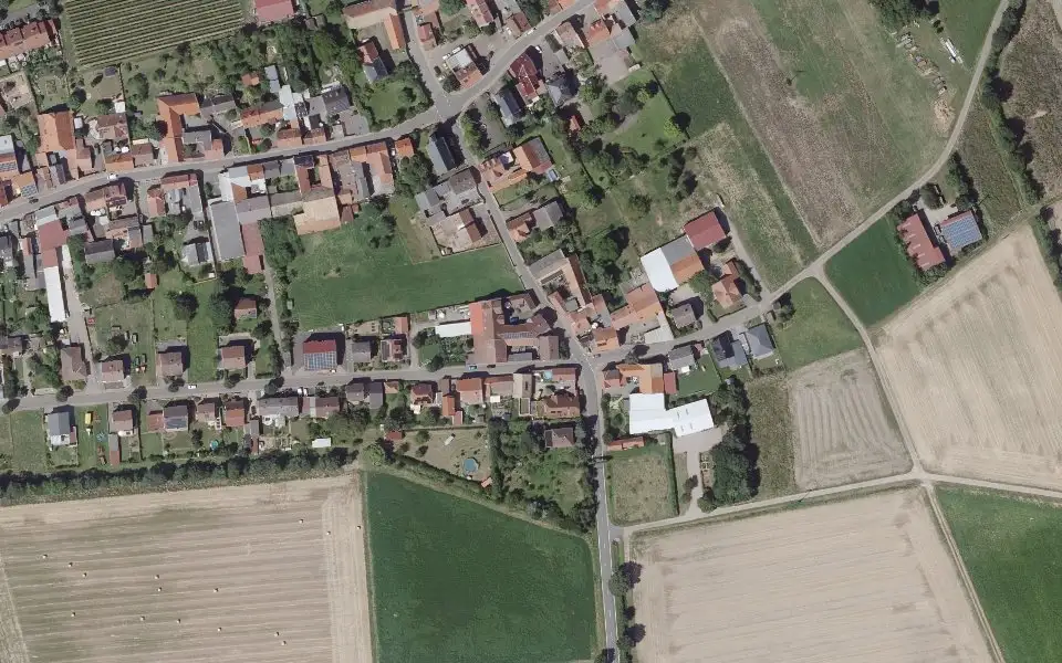 Luftbild der Umgebung von Weingut Lahm in Nack