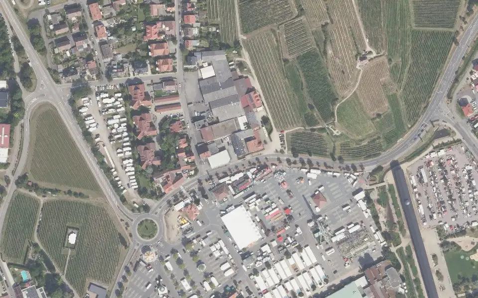 Luftbild der Umgebung von Weingut Lang in Bad Dürkheim