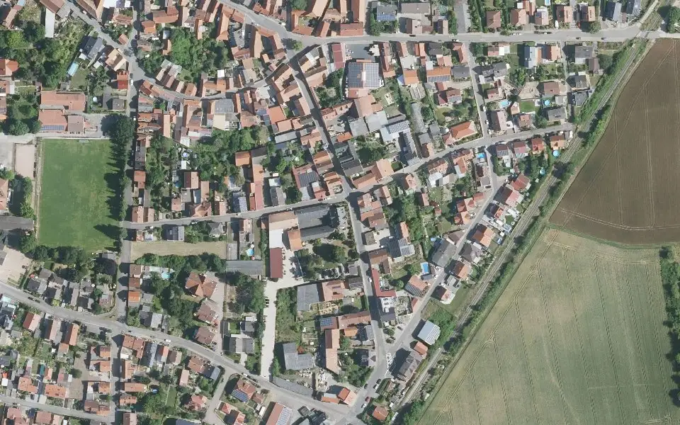Luftbild der Umgebung von Weingut Lauermann & Weyer in Bockenheim an der Weinstraße
