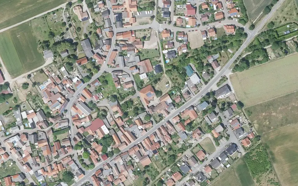 Luftbild der Umgebung von Weingut Lawall in Offenheim