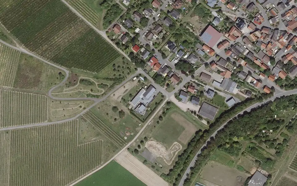 Luftbild mit der Einzellage Kachelberg