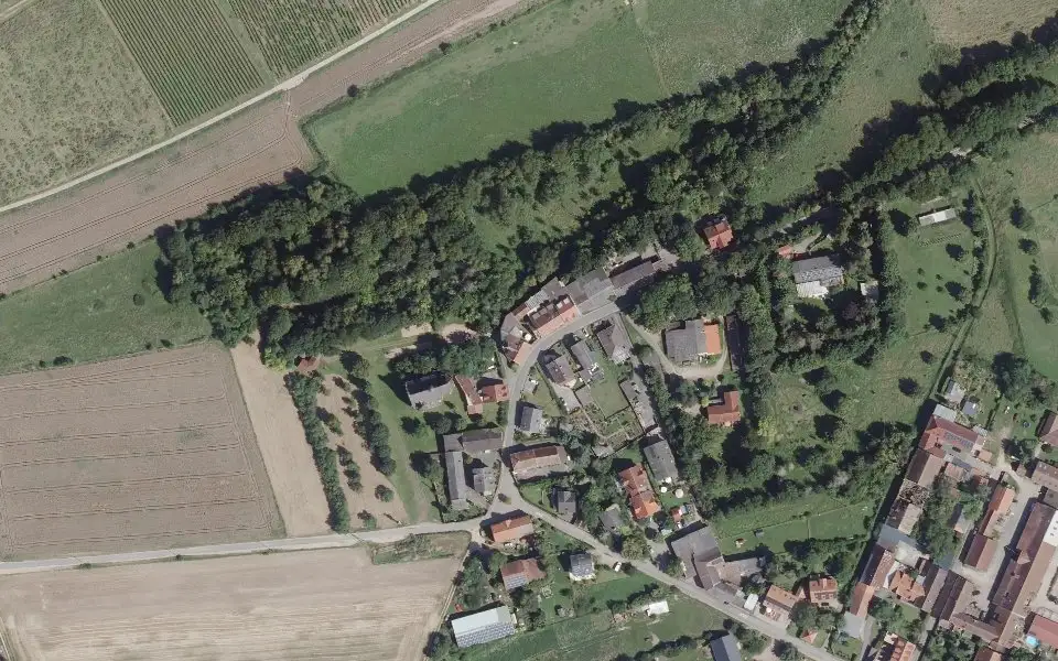 Luftbild der Umgebung von Weingut Lich in Gau-Algesheim
