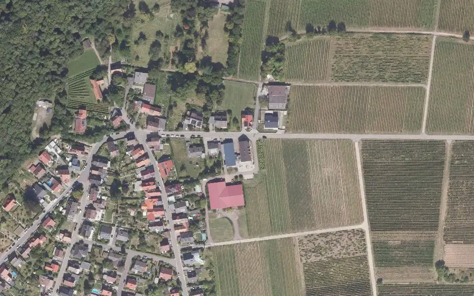 Luftbild der Umgebung von Weingut Lidy in Frankweiler