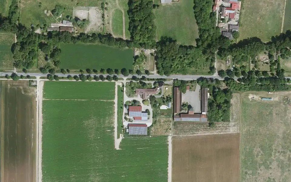 Luftbild der Umgebung von Weingut Manfred Möllinger in Osthofen