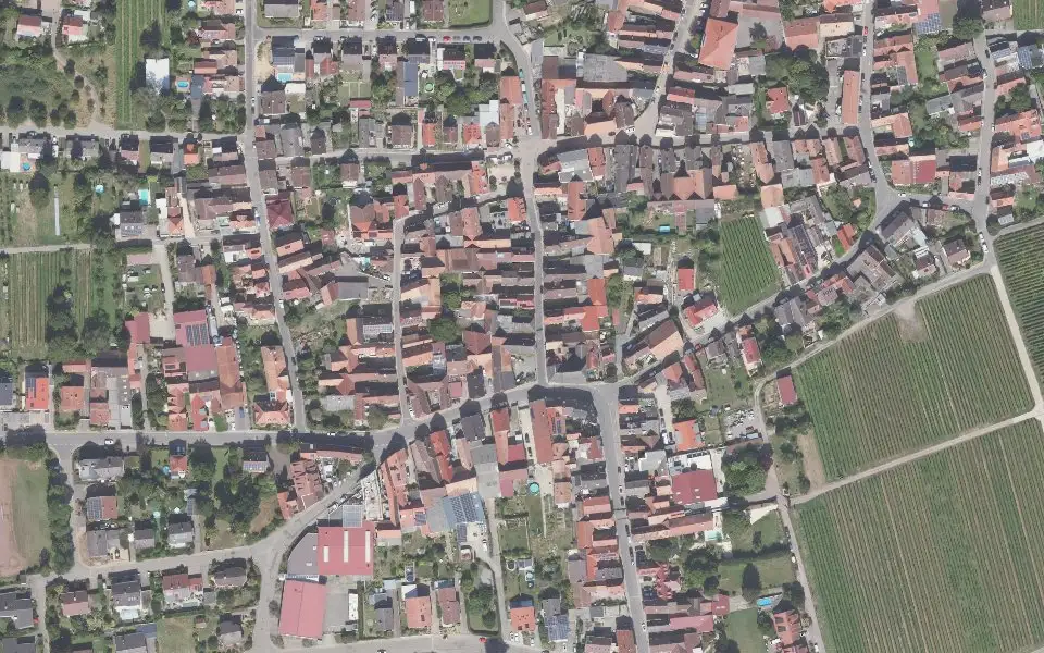 Luftbild der Umgebung von Weingut Manfred Münch in Landau in der Pfalz