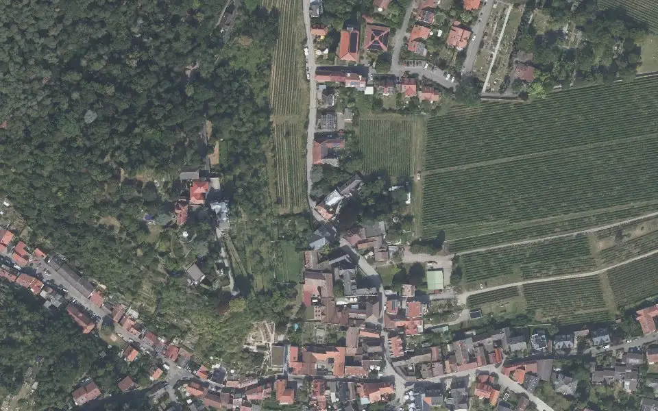 Luftbild mit der Einzellage Vogelsang