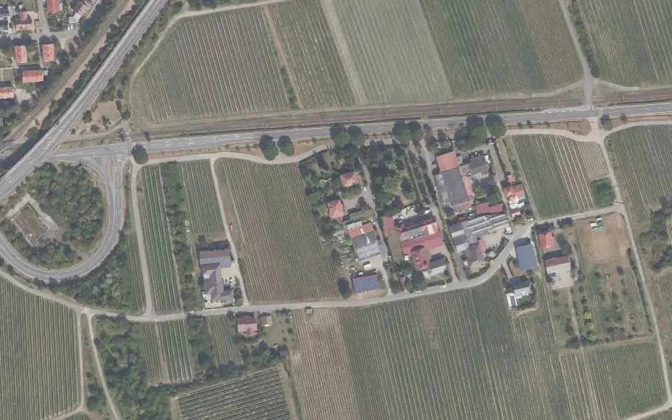 Luftbild der Umgebung von Weingut Mesel in Bad Dürkheim