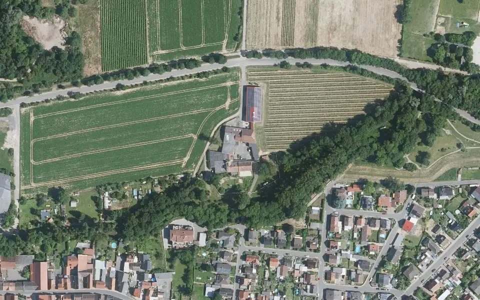 Luftbild mit der Einzellage Silberberg