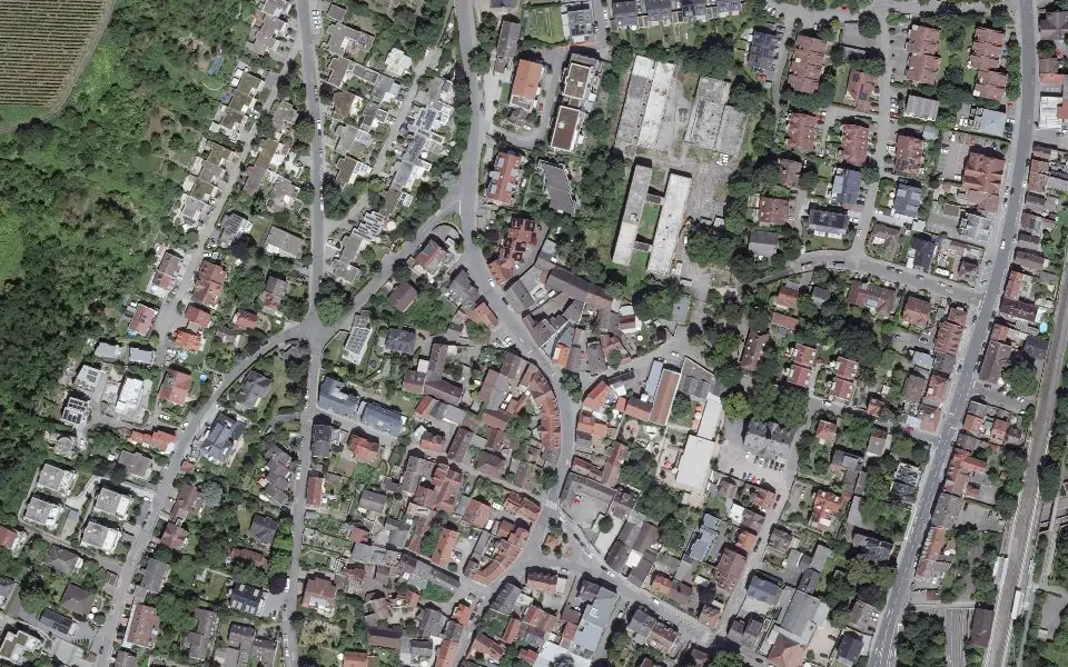 Luftbild mit der Einzellage Klosterberg