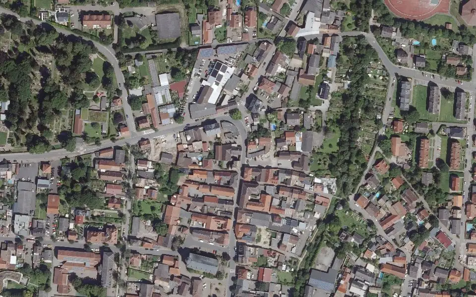 Luftbild der Umgebung von Weingut N. Fritzsch & Sohn in Sprendlingen