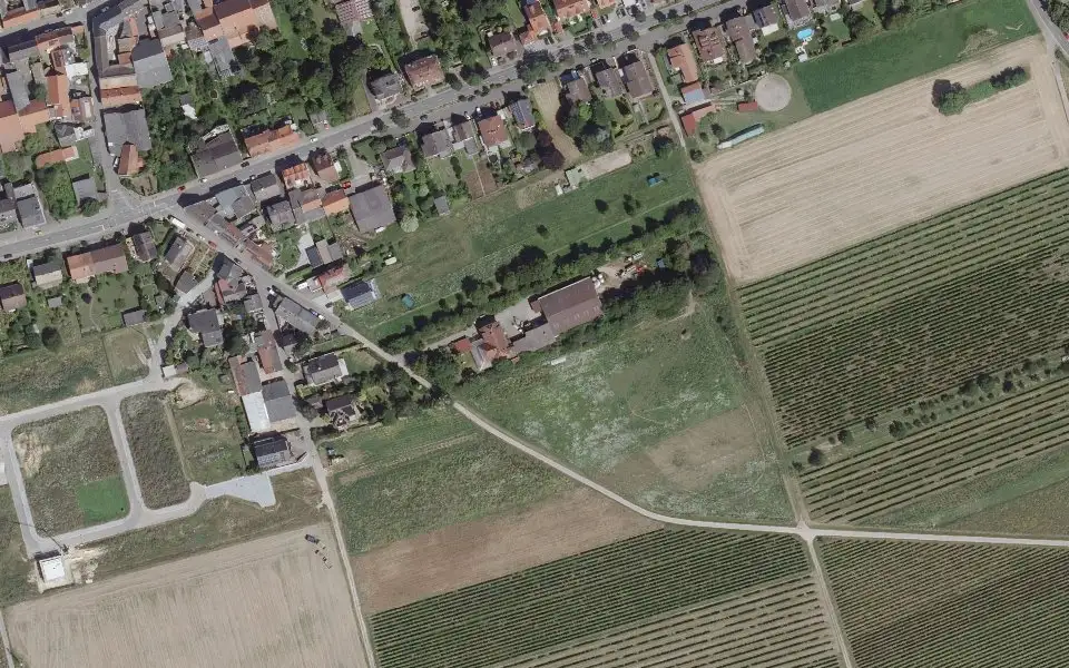 Luftbild der Umgebung von Weingut Nehrbaß in Partenheim