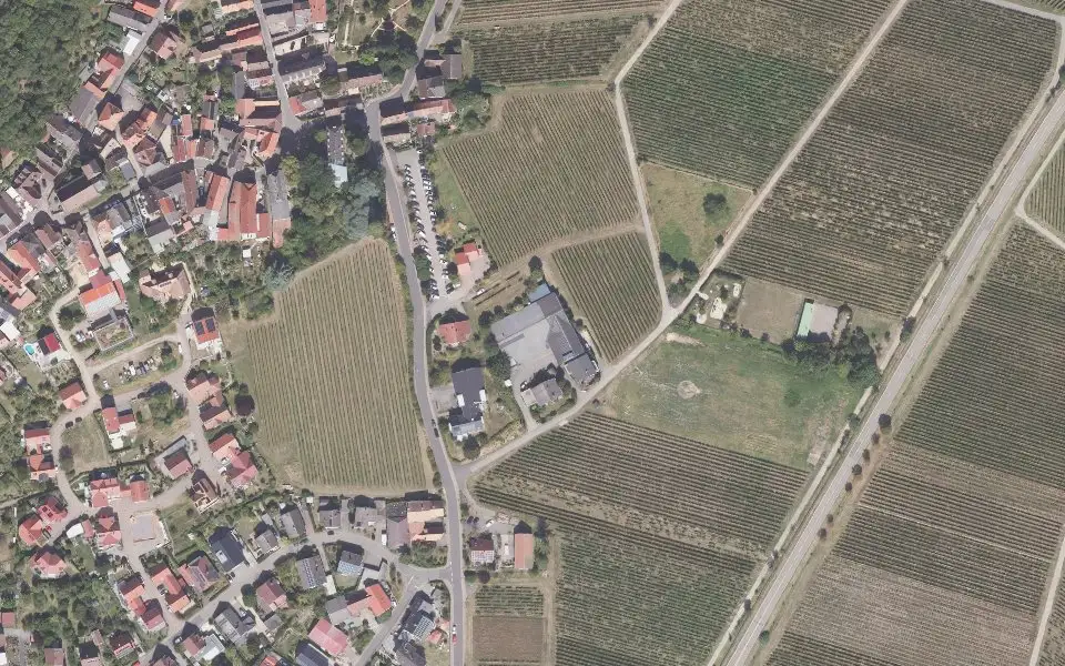 Luftbild der Umgebung von Weingut Nicklis in Gleisweiler
