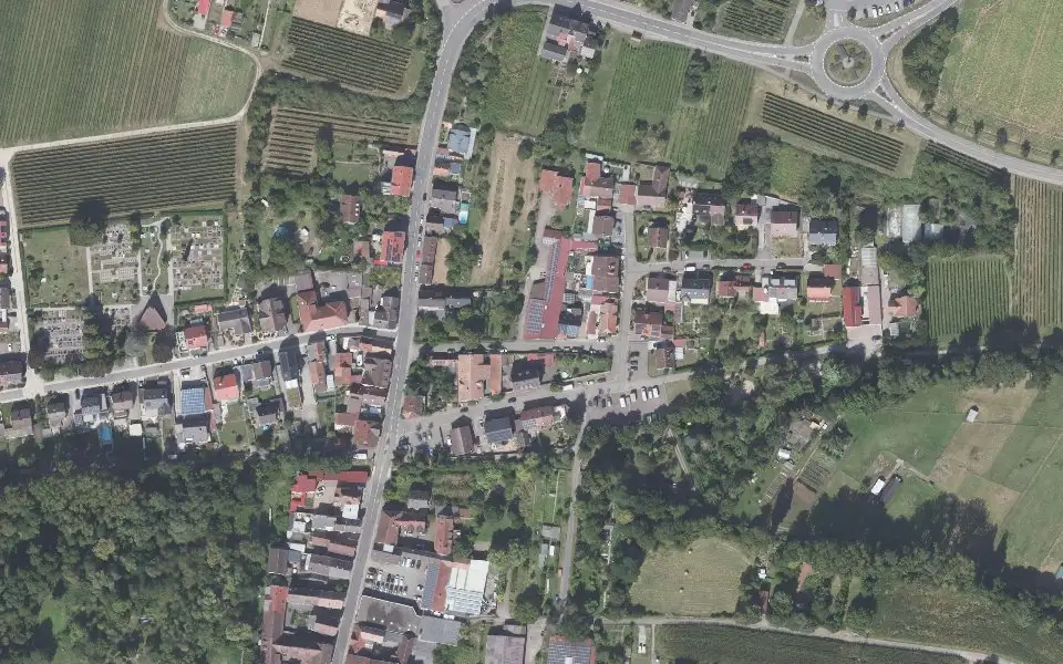 Luftbild der Umgebung von Weingut Ottmar Lang in Billigheim-Ingenheim