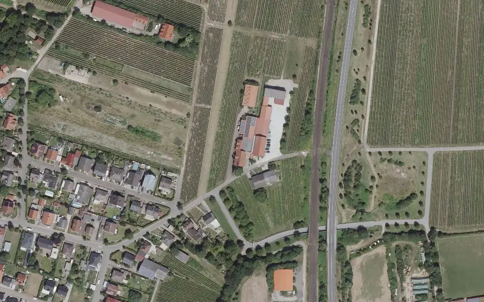 Luftbild der Umgebung von Weingut Otto Becker in Ludwigshöhe