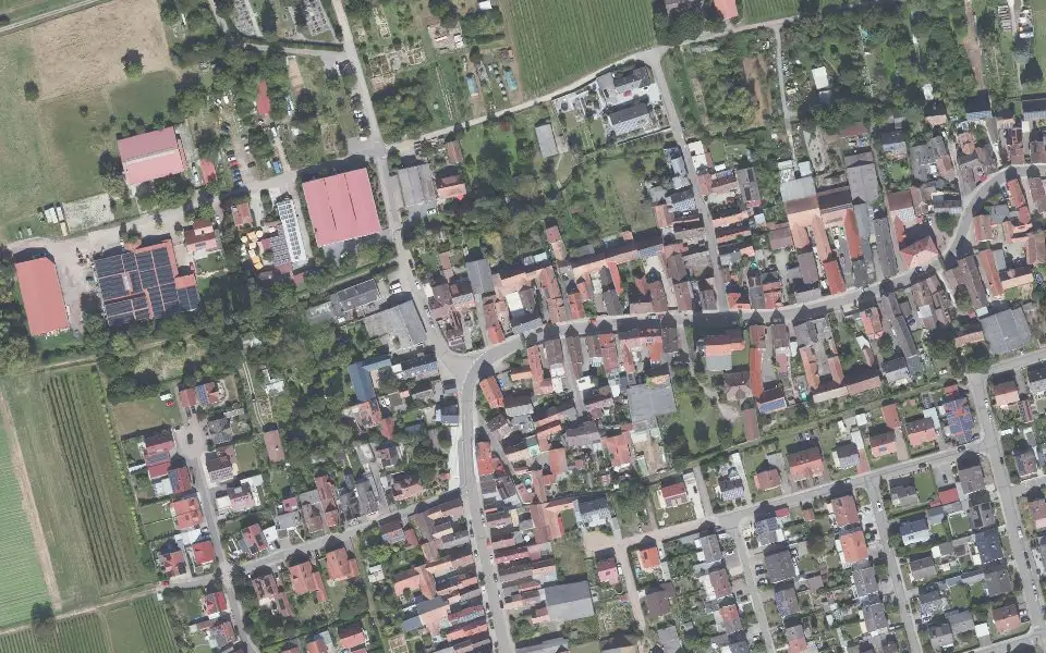 Luftbild der Umgebung von Weingut PAU - Der kleine Winzer in Hochstadt (Pfalz)