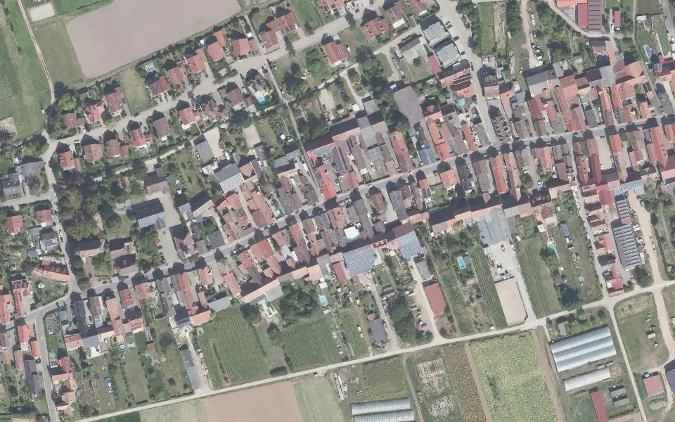 Luftbild der Umgebung von Weingut Pfaffmann in Böbingen