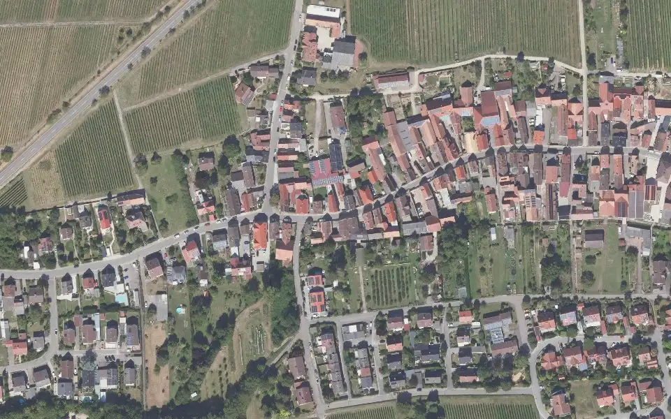 Luftbild der Umgebung von Weingut Pfirmann in Landau in der Pfalz