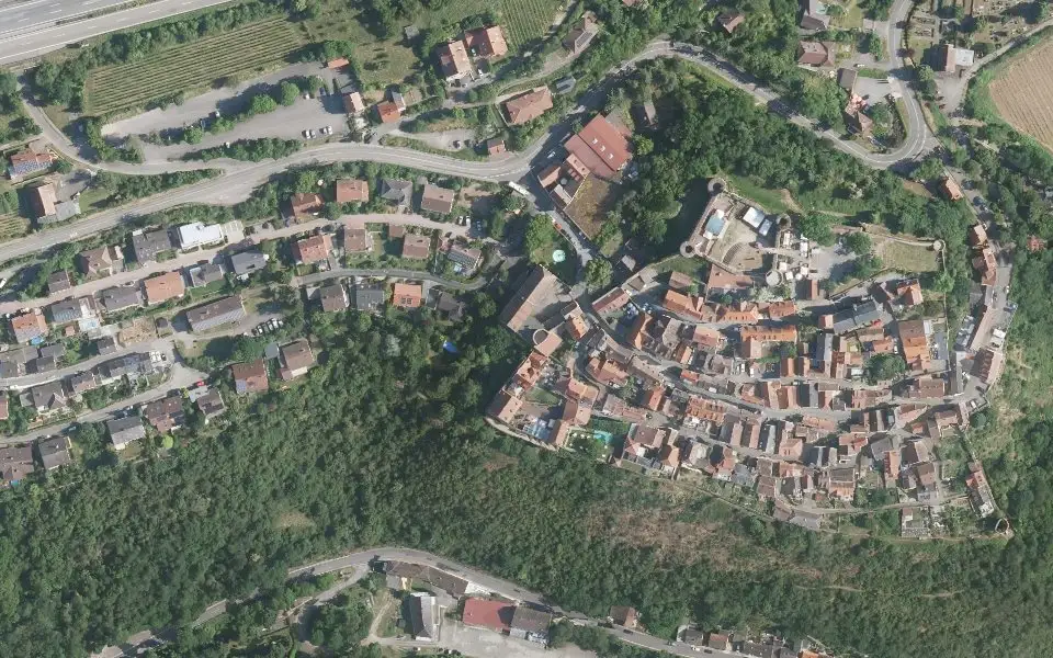Luftbild der Umgebung von Weingut Rudi Rüttger in Neuleiningen
