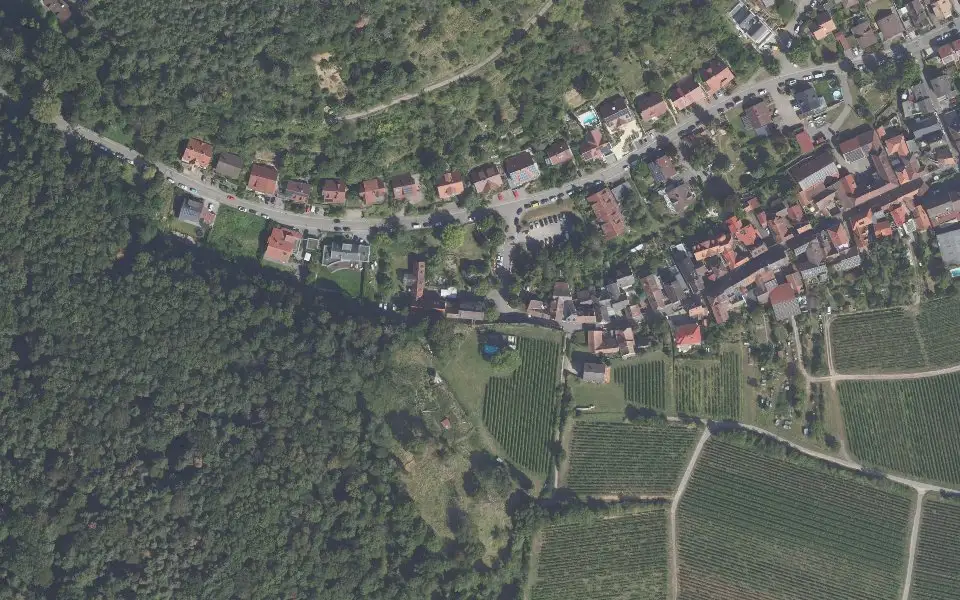 Luftbild der Umgebung von Weingut Schäffer in Neustadt an der Weinstraße