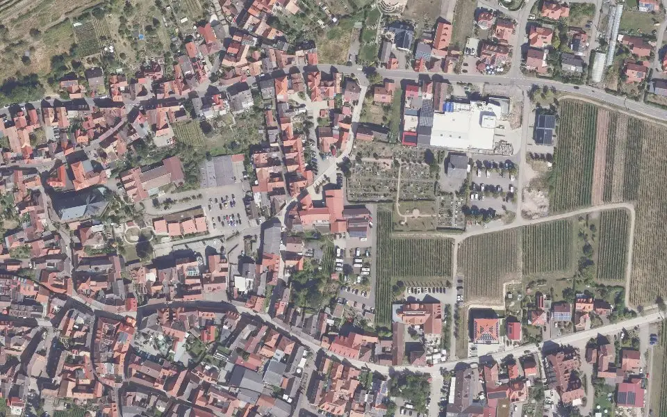 Luftbild der Umgebung von Weingut Schreieck in Sankt Martin