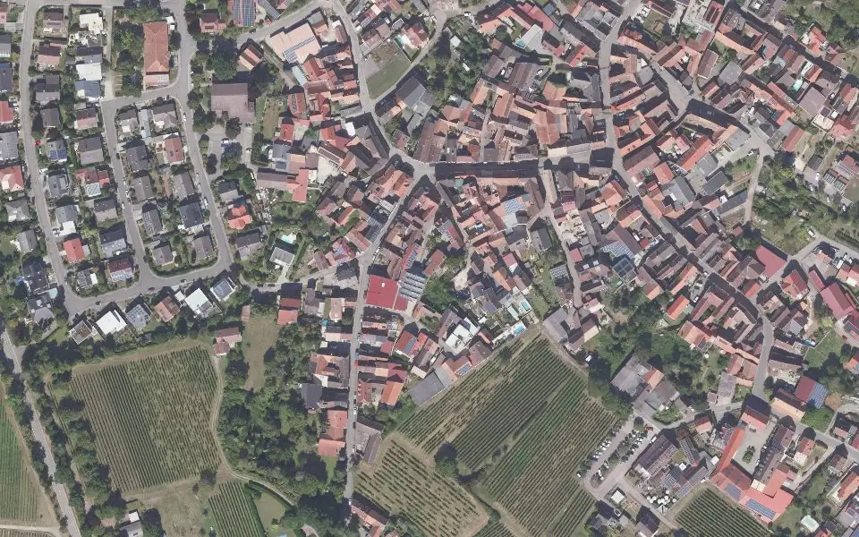 Luftbild der Umgebung von Weingut Silbernagel in Ilbesheim bei Landau in der Pfalz
