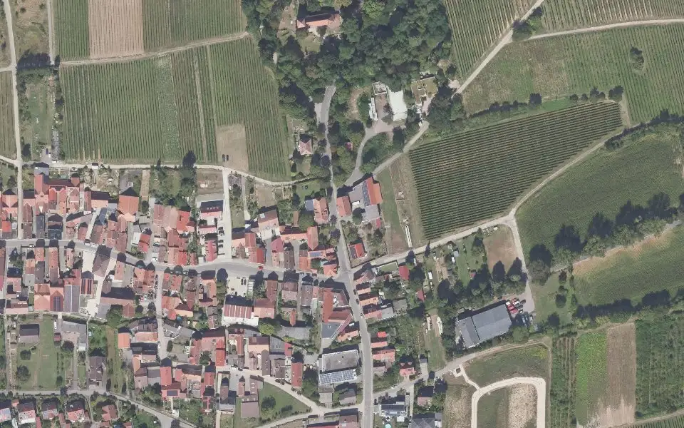 Luftbild der Umgebung von Weingut Silbernagel in Landau in der Pfalz