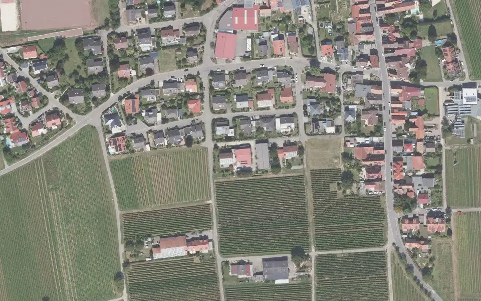 Luftbild der Umgebung von Weingut Sonnenhof Gerhard Hochdörffer in Landau in der Pfalz