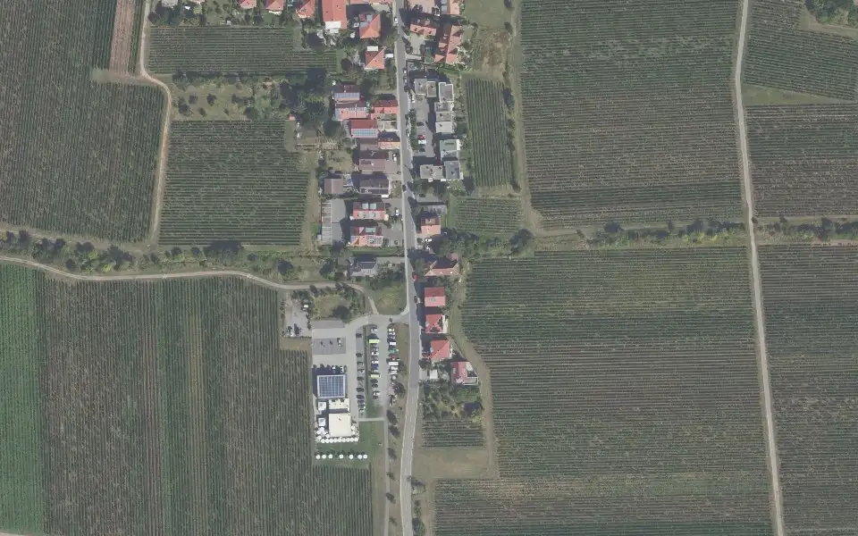 Luftbild der Umgebung von Weingut Stortz in Neustadt an der Weinstraße