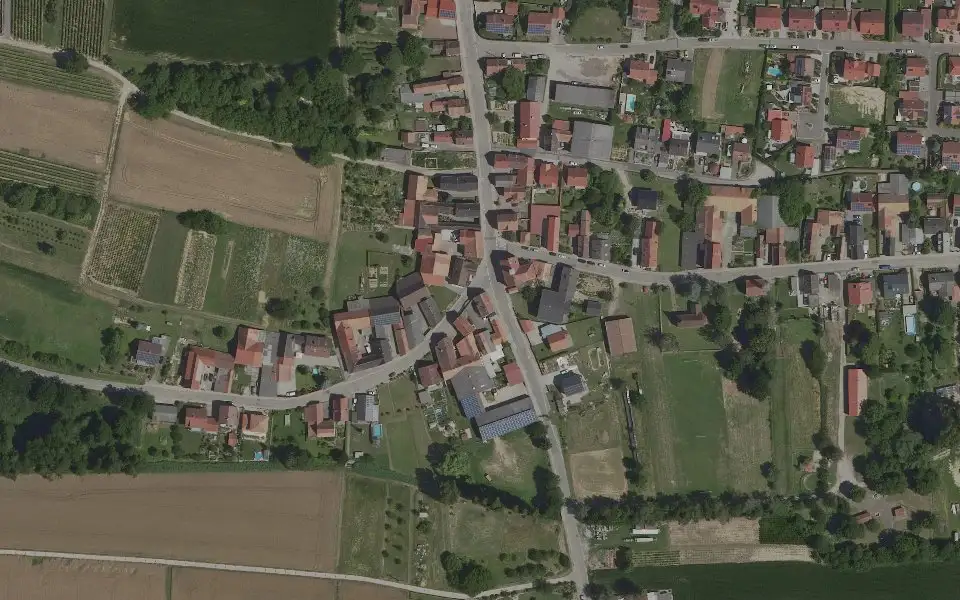 Luftbild der Umgebung von Weingut Straßer in Niederotterbach