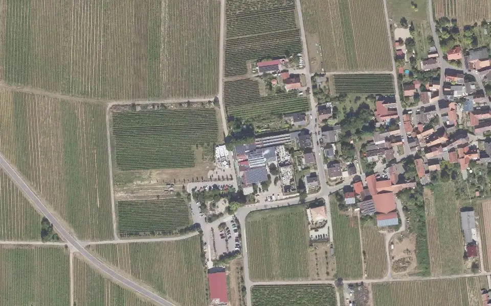 Luftbild der Umgebung von Weingut & Weinstube Marienhof in Flemlingen