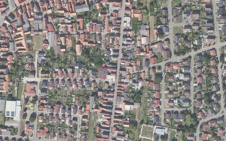 Luftbild der Umgebung von Weingut Winkler in Steinweiler