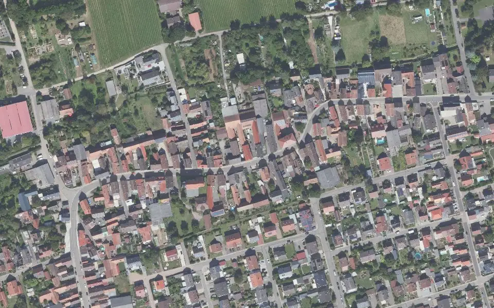 Luftbild der Umgebung von Weingut Wolfgang Fischer in Hochstadt (Pfalz)