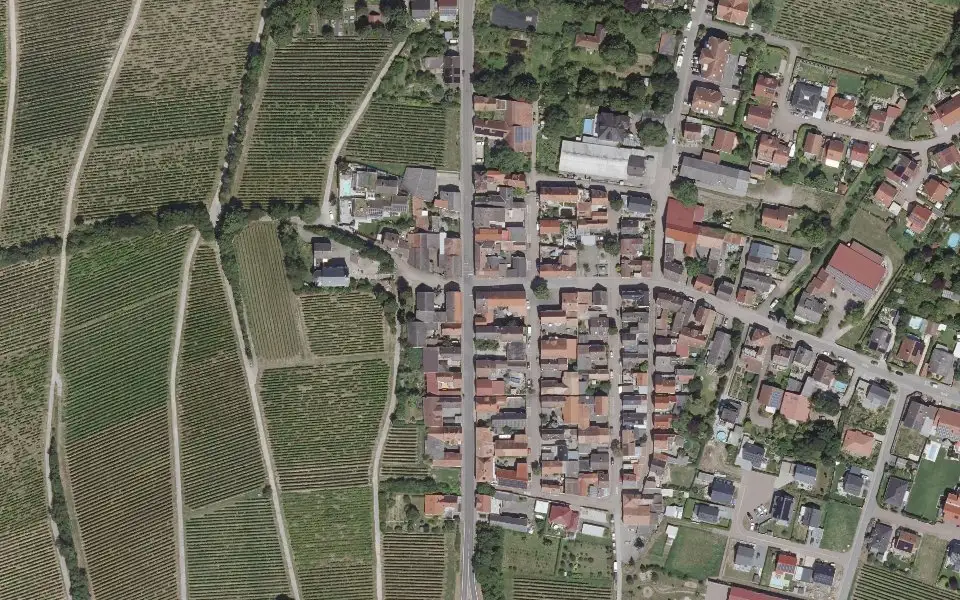 Luftbild der Umgebung von Weingut Zimmermann in Ludwigshöhe
