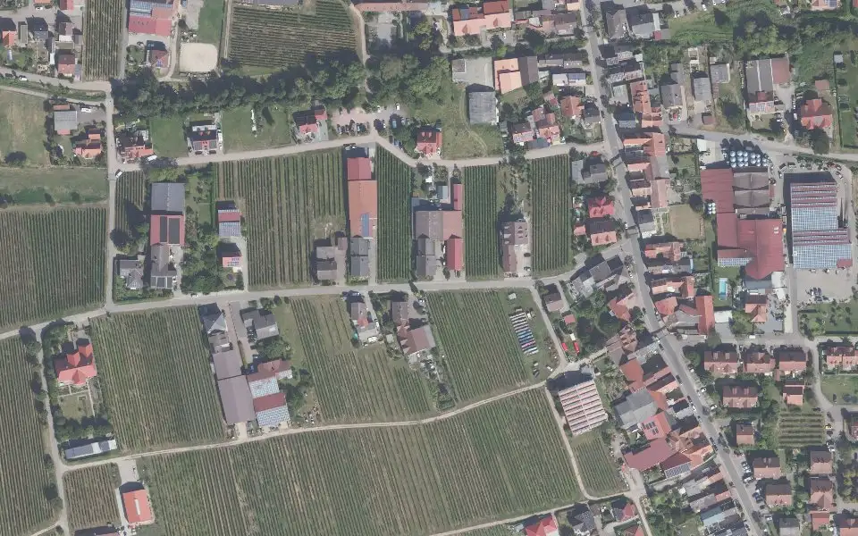 Luftbild der Umgebung von Weinhaus Hans-Peter Schwaab in Kirrweiler