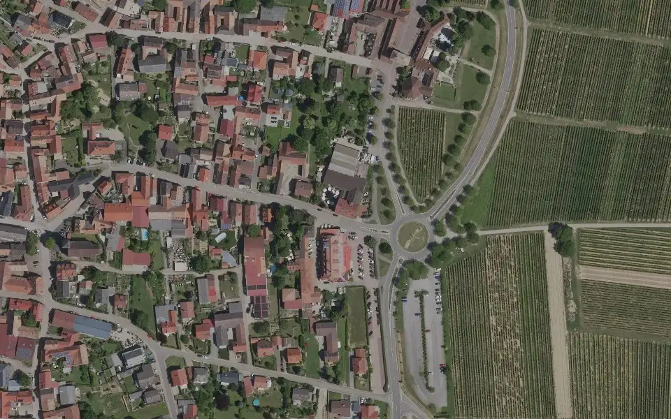Luftbild der Umgebung von Weinstube Jülg in Schweigen-Rechtenbach